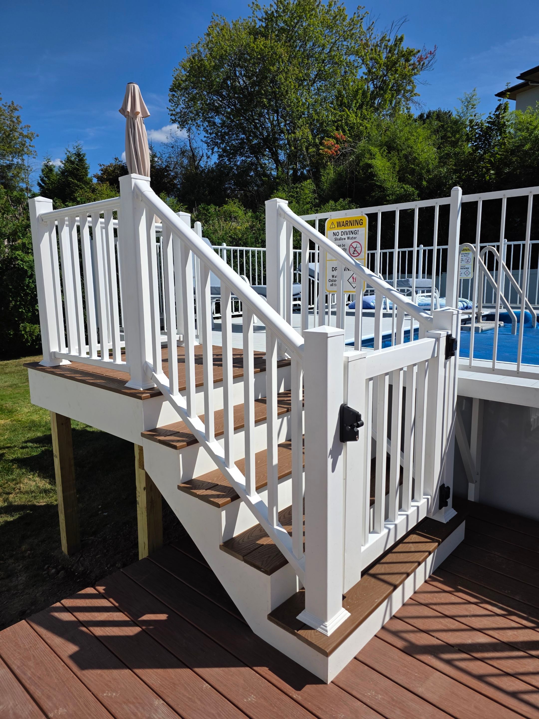 Completed work - Partial Deck Rebuild & Pool Stairs